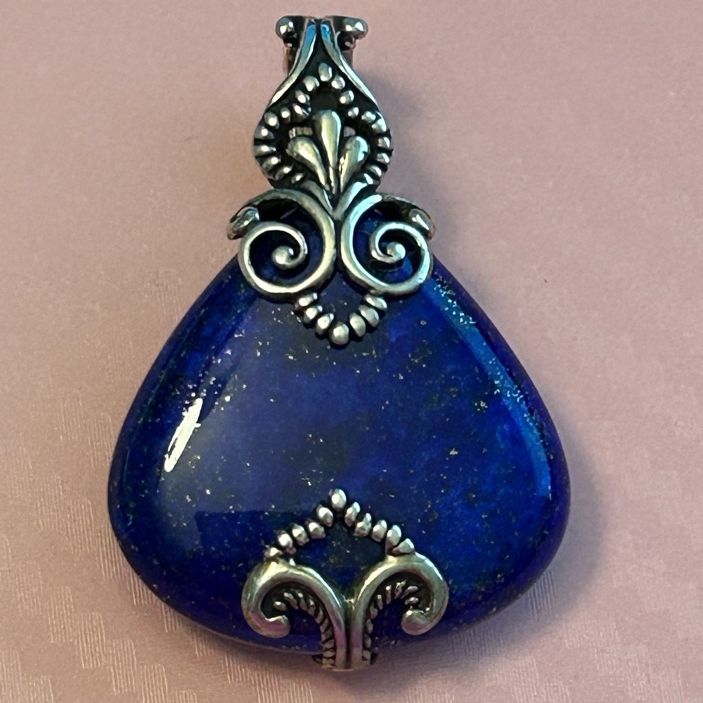 Carolyn Pollack Relios 925 silver and lapis lazuli pendant